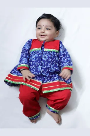 BownBee Printed A-Line Kurta & Harem Pants