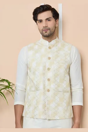 See Designs Embroidered Pure Cotton Nehru Jacket