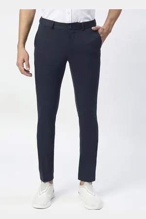 Basics Men Tapered Fit Regular Trousers