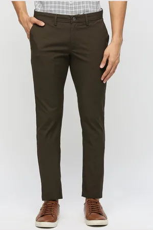 Basics Men Cotton Mid-Rise Tapered Fit Trouser