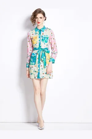 JC Collection Women Printed Fit & Flare Dress