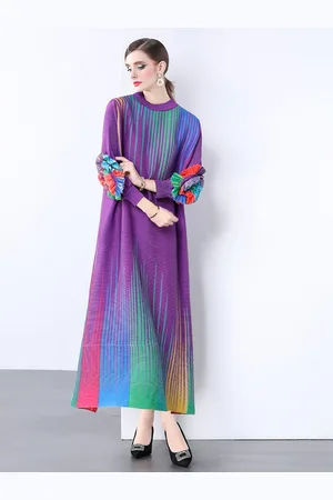 JC Collection Women Striped A-Line Maxi Dress