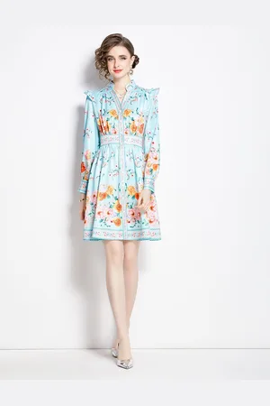JC Collection Women Floral Printed Fit & Flare Dress