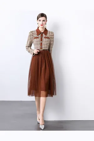 JC Collection Women Printed Fit & Flare Dress