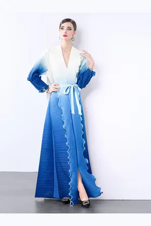JC Collection Women Tie and Dye Print Maxi Dress