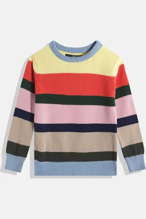 HERE&NOW Boys Striped Acrylic Pullover