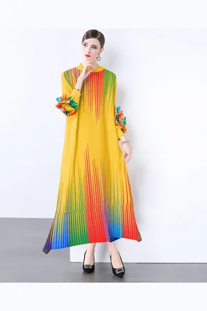 JC Collection Women Printed Round Neck Maxi Dress