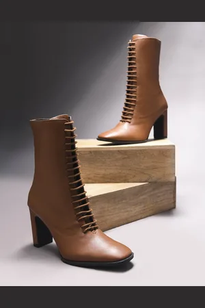 THE WHITE POLE Women Block Heel Long Boots