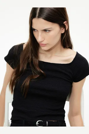 H&M Women Textured Jersey Top
