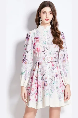 JC Collection Women Floral Printed A-Line Dress
