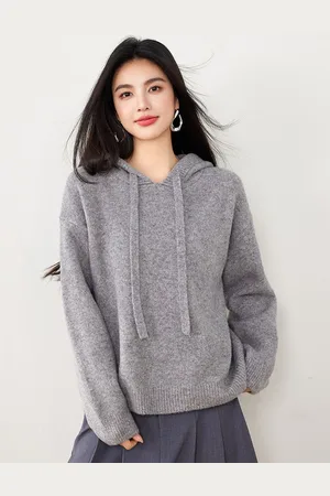 JC Collection Women Hooded Long Sleeves Pullover