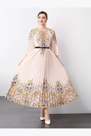 JC Collection Women Floral Printed Fit and Flare Dress