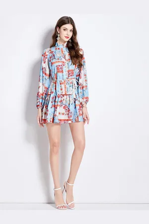 JC Collection Women Printed Shirt Dress