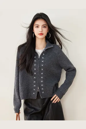 JC Collection Women Floral Printed Crop Cardigan