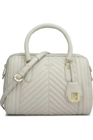 Da Milano Women Textured Bowling Leather Handheld Bag