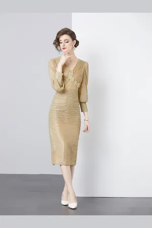 JC Collection Women Sheath Midi Dress