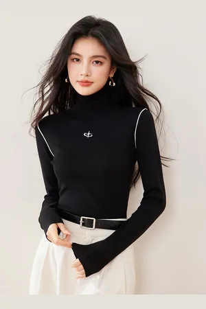 JC Collection Women Turtle Neck Pullover Sweaters