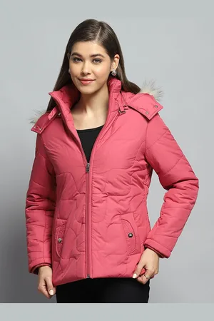 Monte Carlo Women Hooded Solid Casual Lightweight Parka Jacket