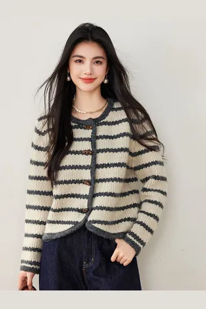 JC Collection Women Self Design Cable Knit Cardigan