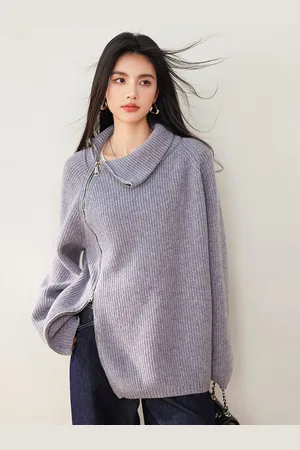 JC Collection Women Ribbed Pullover