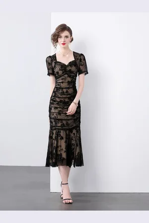 JC Collection Women Floral Print Sheath Midi Dress