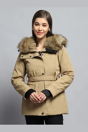 Monte Carlo Women Hooded Solid Casual Lightweight Parka Jacket