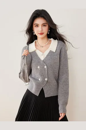 JC Collection Women Self Design Cable Knit Crop Cardigan