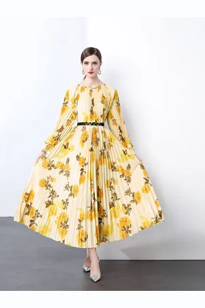 JC Collection Women Floral Printed A-Line Maxi Dress
