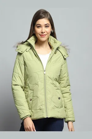 Monte Carlo Women Hooded Solid Casual Lightweight Parka Jacket