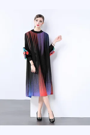 JC Collection Women Striped A-Line Dress