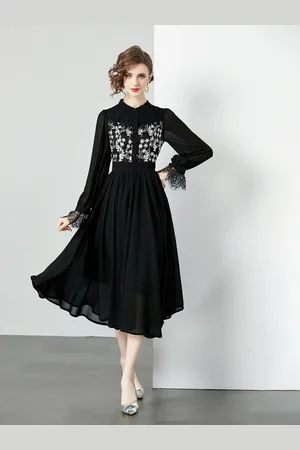 JC Collection Women Fit & Flare Midi Dress
