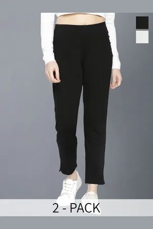 Dollar Missy Women Pack Of 2 Mid-Rise Relaxed Wrinkle Free Regular Trousers