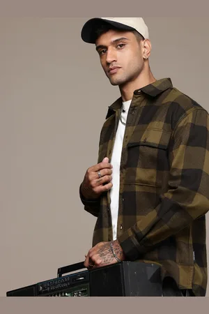 Roadster The Life Co. Relaxed Fit Buffalo Checked Casual Shacket