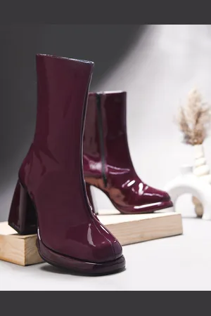 THE WHITE POLE Women Casual Block-Heeled Winter Boots