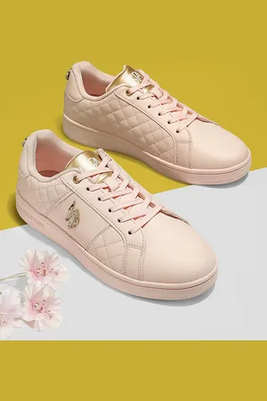 U.S. Polo Assn. Women Textured Embellished Lace-Ups Sneakers