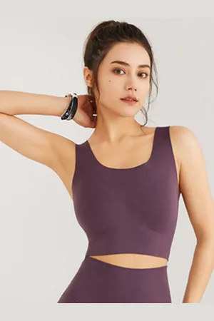 LULU & SKY Women Scoop Neck Crop Top