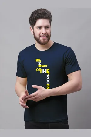 Friskers Men Typography Printed Round Neck Short Sleeves Cotton Slim Fit T-shirt