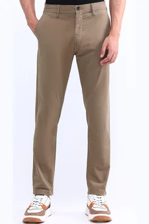 Flying Machine Men Slim Fit Mid-Rise Cotton Regular Trouser