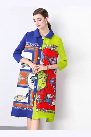 JC Collection Women Printed Shirt Dress