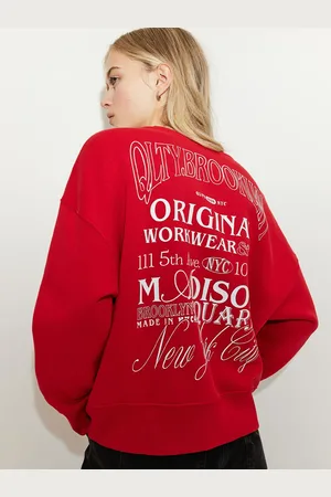 H&M Women Oversized Motif-Detail Sweatshirt