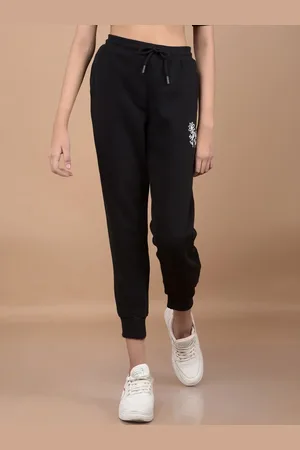 Crimsoune Club Girls Printed Slim Fit Joggers