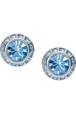 Ted Baker Soletia Solitaire Sparkle Silver-Plated Crystal Studs Earri gs