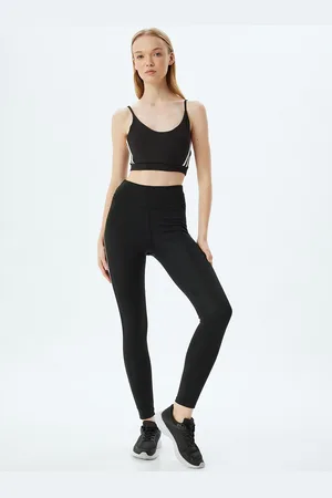 Koton Women Solid Ankle-Length Leggings
