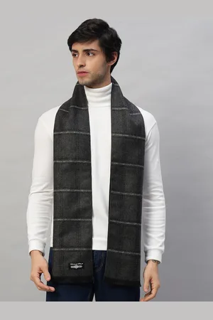 HANDICRAFT PALACE Men Checked Merino Wool Mufflers
