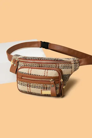 Diva Dale Women Checked Crossbody Sling Bag