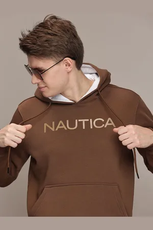 Nautica Men Hooded Pullover Sweatshirt