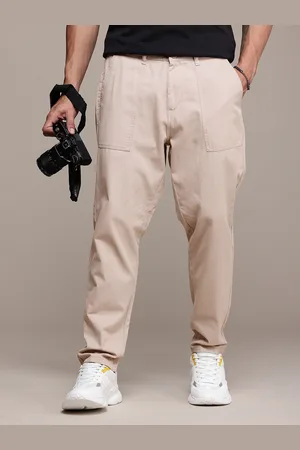 Roadster The Life Co. Men Loose Fit Pure Cotton Chinos Trousers
