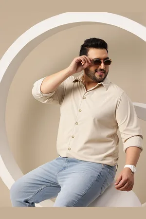 Sztori Men Plus Size Premium Corduroy Casual Shirt