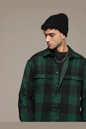 Roadster The Life Co. Relaxed Fit Buffalo Checked Casual Shacket
