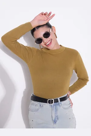 SHOWOFF Women Round Neck Crop Top